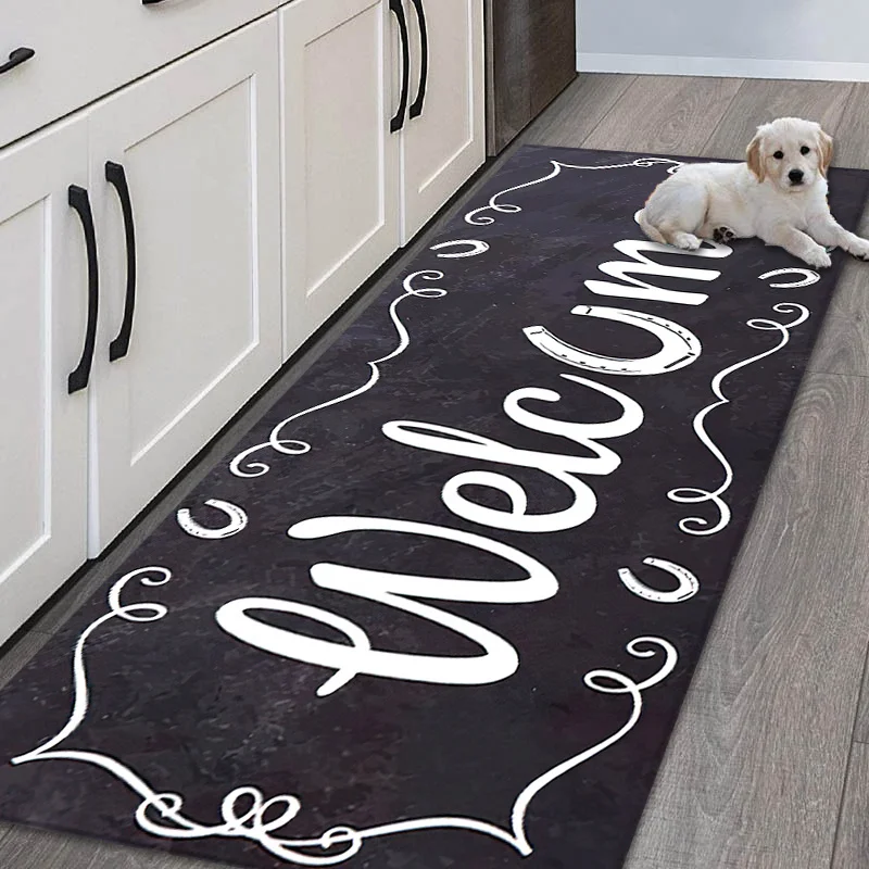 

Фон с рисунком для прихожей в доме, коврики для ванной, Современная длинная традиционная Цветочная 3d-печать