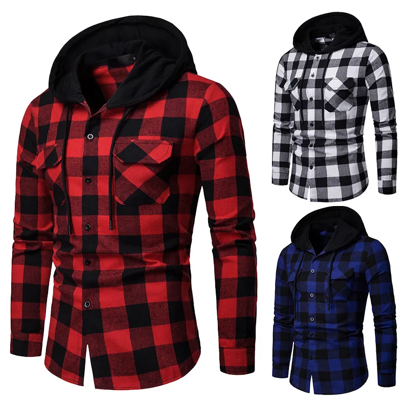 Hoodies New Quality Long Sleeved Shirts Mens Button Collar Smart Casual For Men Comfortable Star Blouse Polka Dot Eurocode Size
