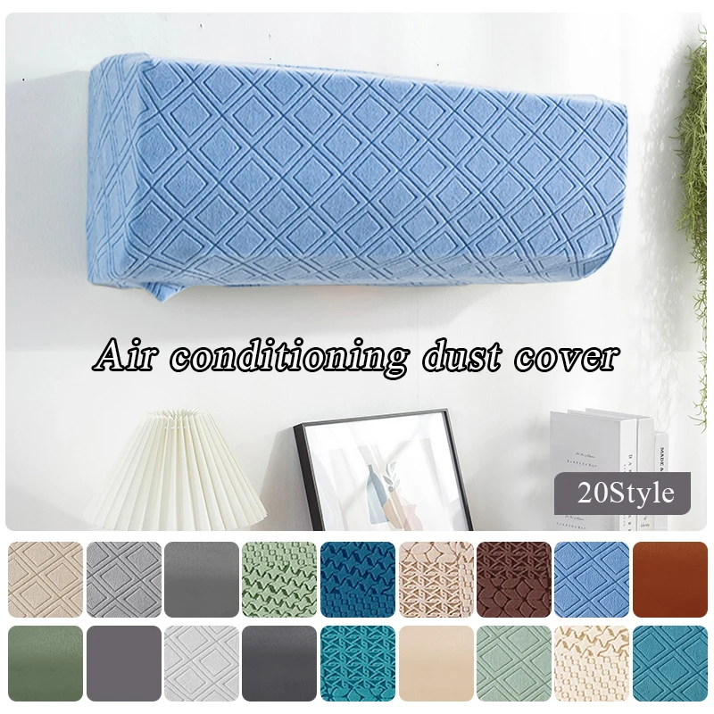 

Polar Fleece Elasticity Air Conditioner Dust Cover Anti-dust Wall Mounted Protector Easy Cleaning Cover Protective Home Decor