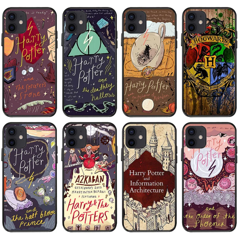

New Harriese Magician Boy School of Magic Phone Case Potter Wave Video Special Iphone 14 Case XR Best Gift for Boys and Girls