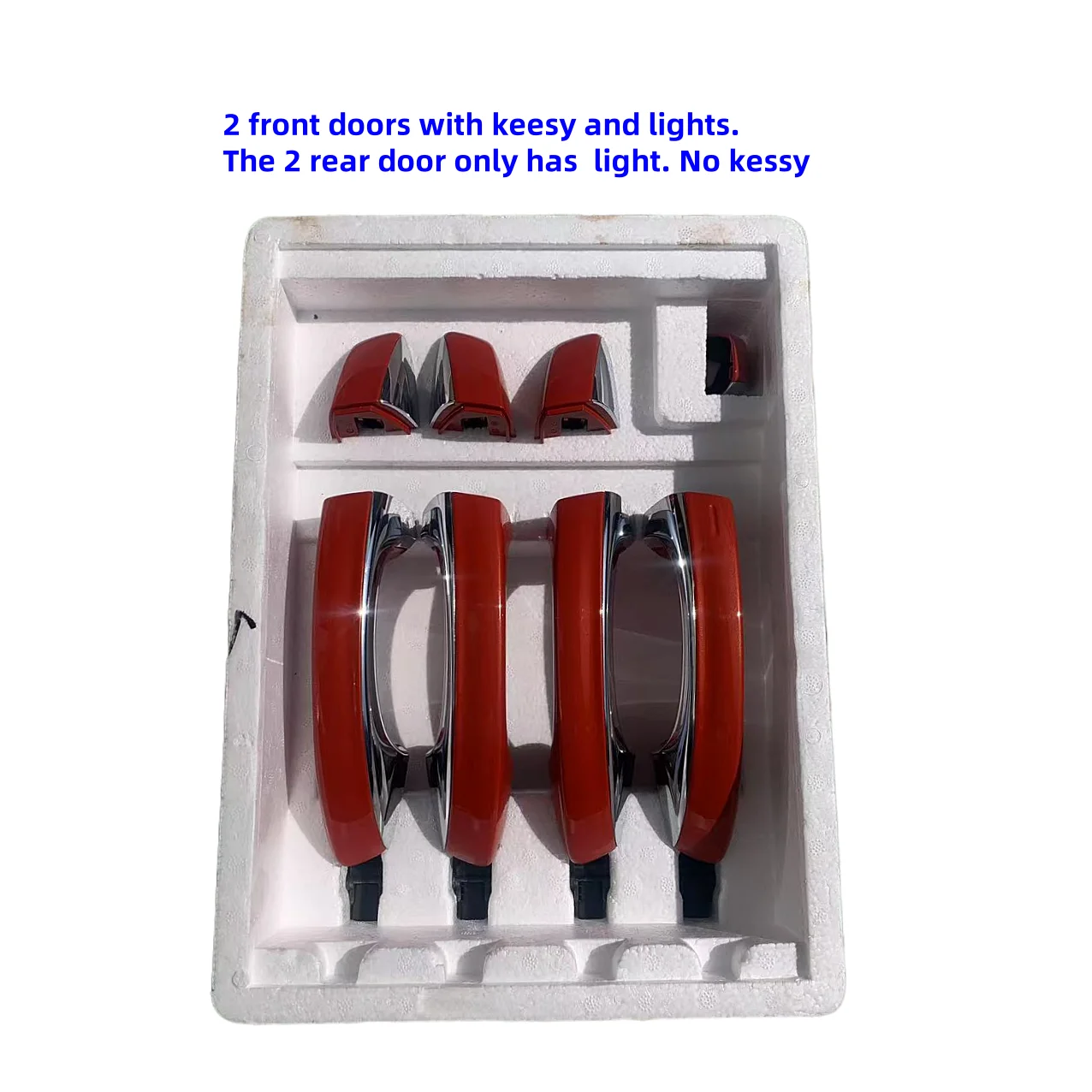 

Для Skoda Octavia pro 2020--- VW TERAMONT 2021- дверная ручка Kessy с подсветкой и хромированной дверной ручкой/комплект