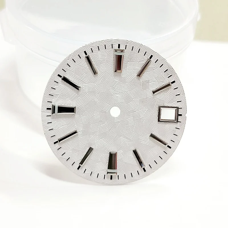 NH35 циферблат белый синий черный GS BGW9 светящийся 28 5 мм подходит для NH35/NH36