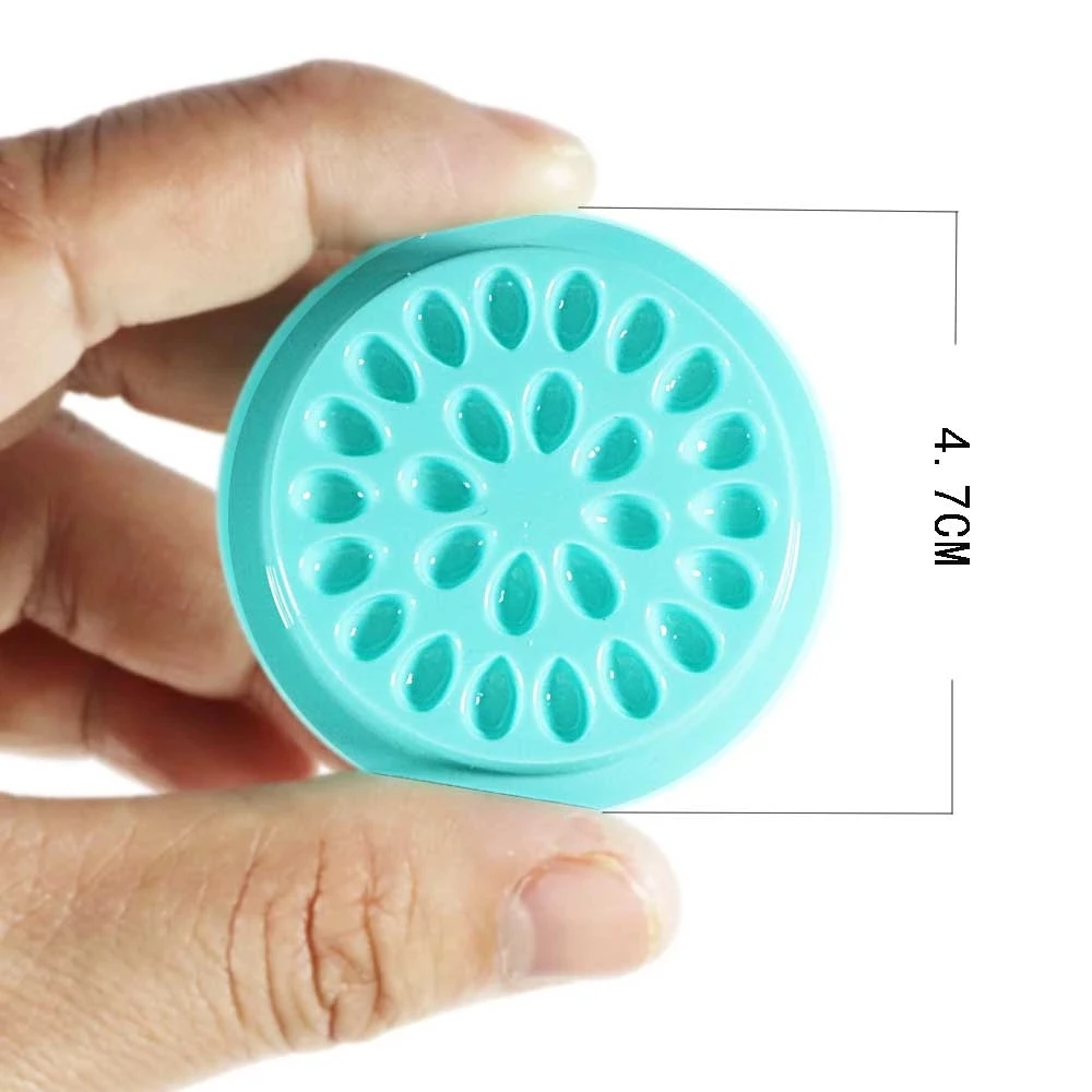 50 шт. круглые розовые прозрачные держатели клея пластиковые поддельные