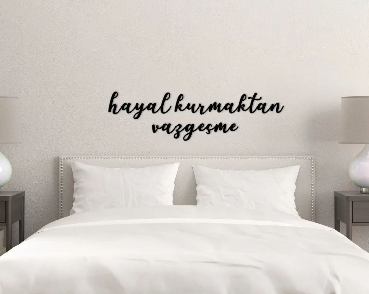 

BK Home Imagine Free To Give Up Wood Wall Yazısı-1