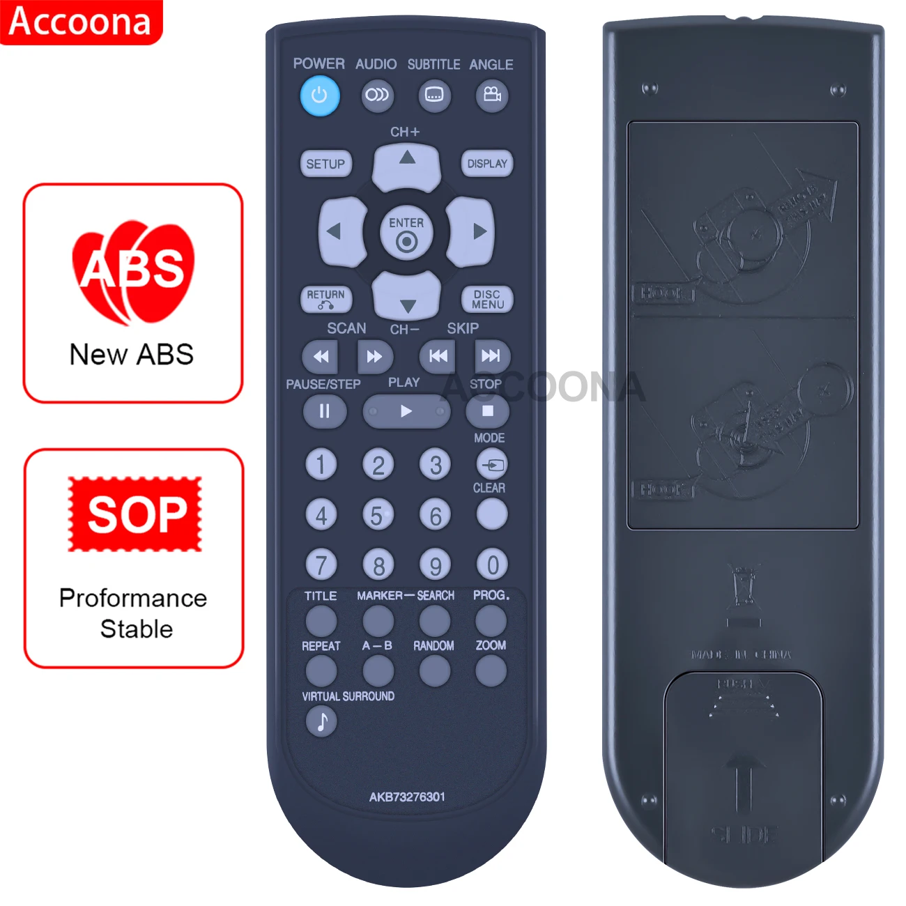 Пульт дистанционного управления AKB73276301 для портативного DVD-плеера DP670D DP671D