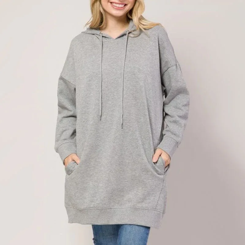 

Women Hoodies Solid Color 2023 Spring Autumn Causal Long Sleeve Sweatshirts Oversized Streetwear Female Loose Pullover Tops