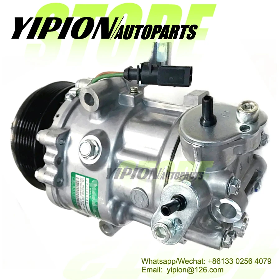 Фото Компрессор кондиционера SD6V12 для VW VOLKSWAGEN VENTO POLO SKODA RAPID 6R0820803A 6RF820803B 6RF820803 6RF820803D №1