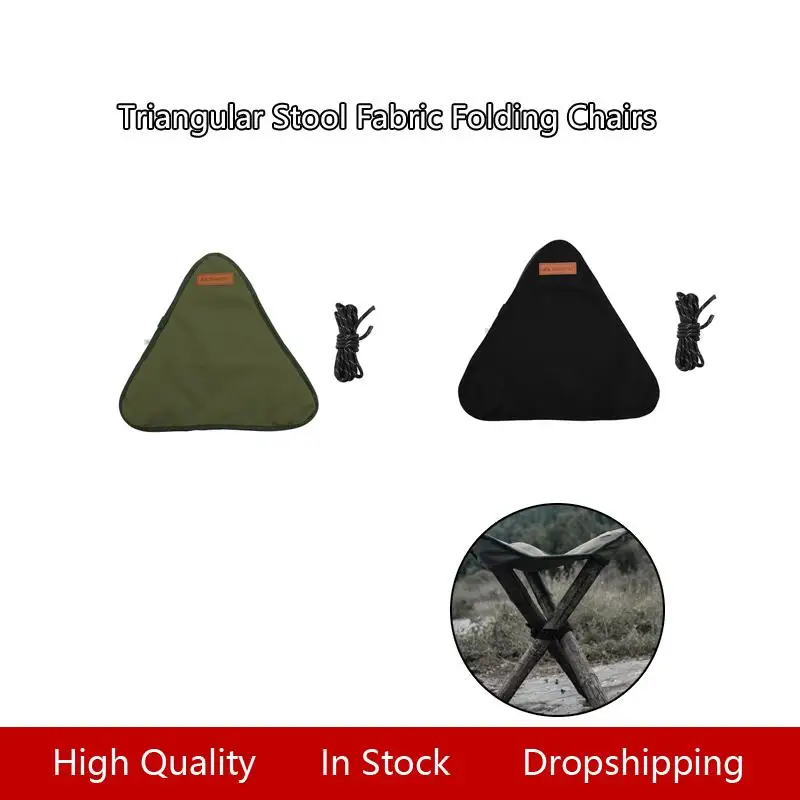 

Portable Folding Tripod Camping Stool Cloth Outdoor Fishing Slacker Chair Seat Fabric Cover Waterproof Canvas Outdoor Activities