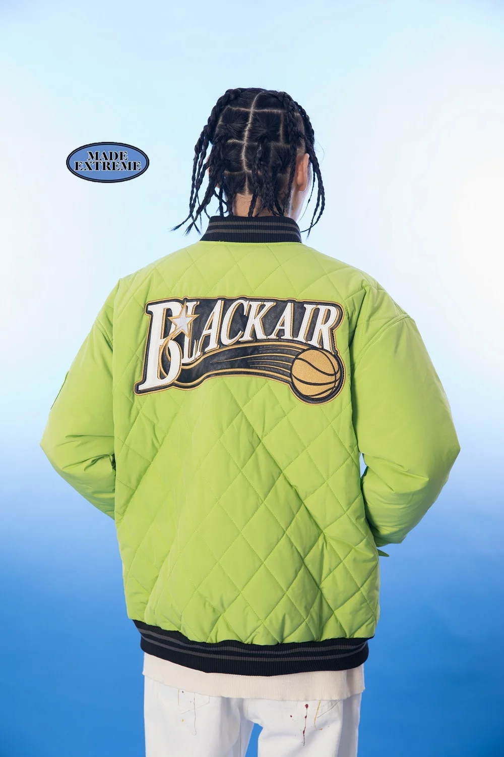 MadeExtreme oversized vintage green Men Jacket Parka harajuku streetwear Cotton Winter padded jacket coat Warm outwear DP876