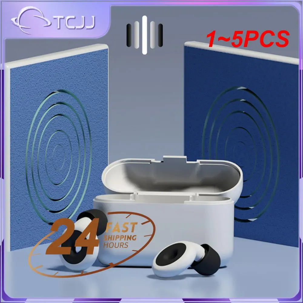 

1~5PCS Sound Insulation Sleeping Ear Plugs Silicone Earplugs Noise Reduction Sleep Noise Reduction Earplugs Anti-noise Special