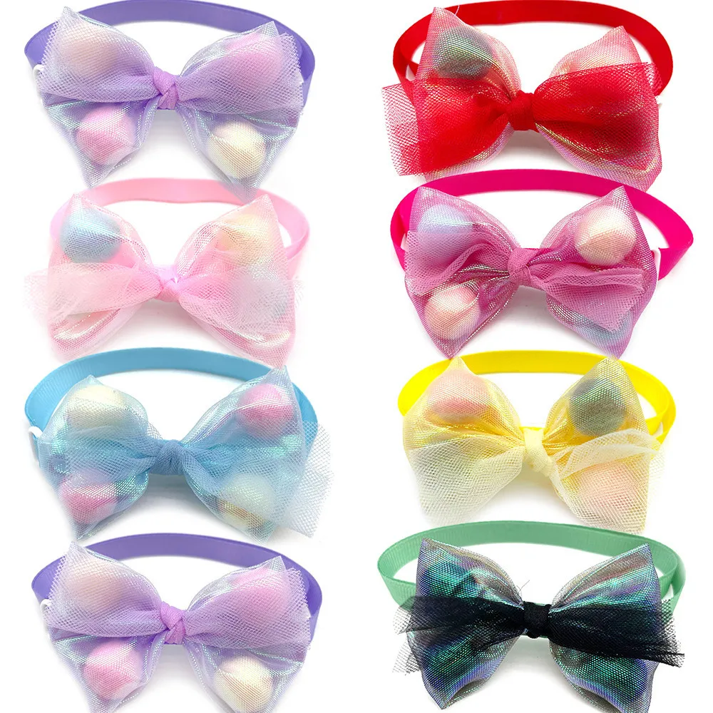 

50/100pcs Cute Dog Accessories Pet Dog Bow Tie Adjustable Dog Cat Bowties Ball Bowties Accessories Dog Ties Neckties Pet Product