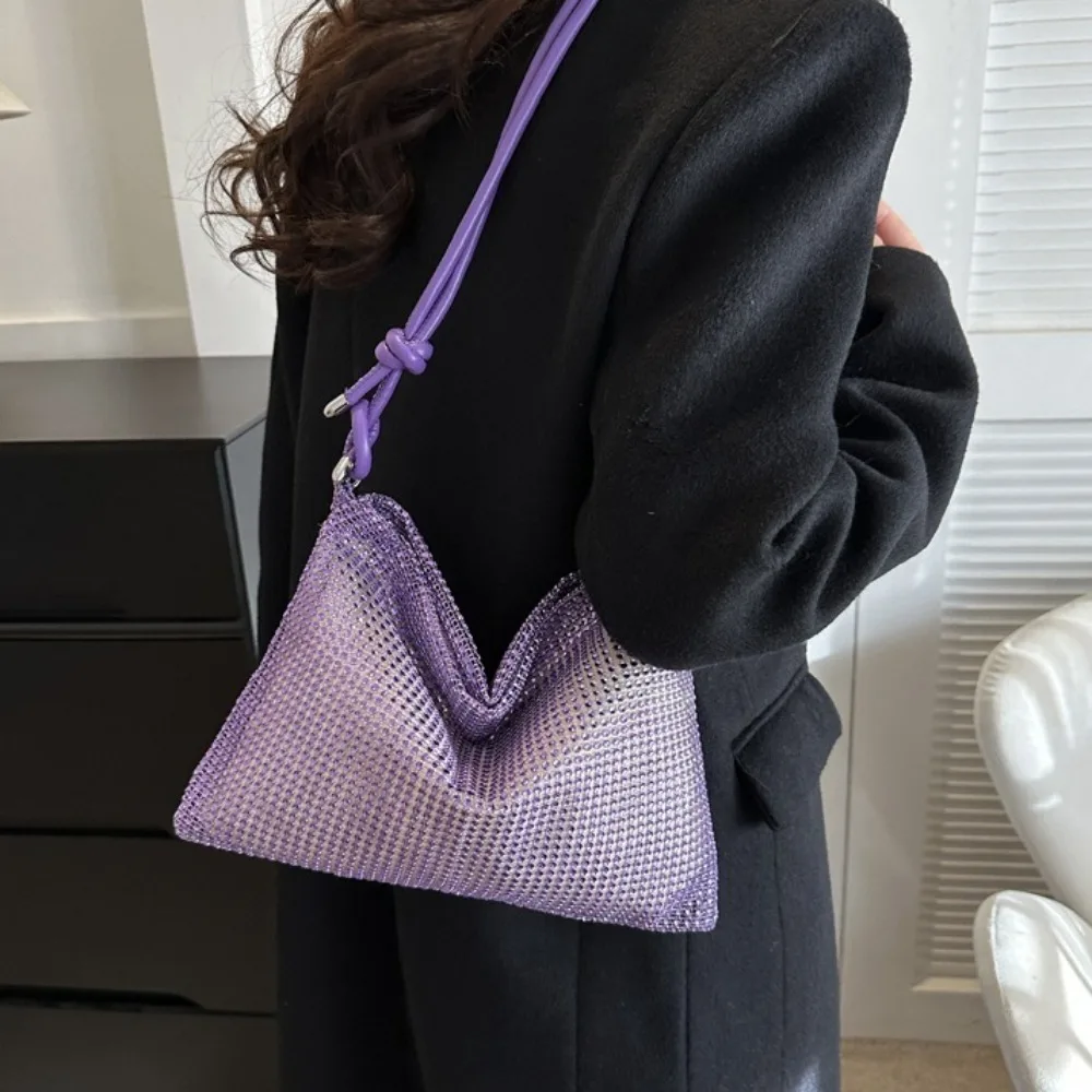 Повседневная блестящая вечерняя банкетная сумка на плечо в корейском стиле