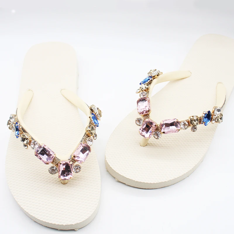 

1 Piece 9.5*9.5cm Bikini Connector Garment Decorative Rhinestone Buckle Shiny Crystal Sandal Chain DIY Hand Sewn Beach Shoes