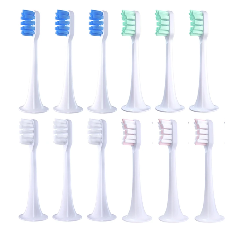 

6pcs Replacement for Xiaomi Mijia Electric Toothbrush Head T300/T500/T700 Soft DuPont Clean Sonic Toothbrush Heads Brush Bristle