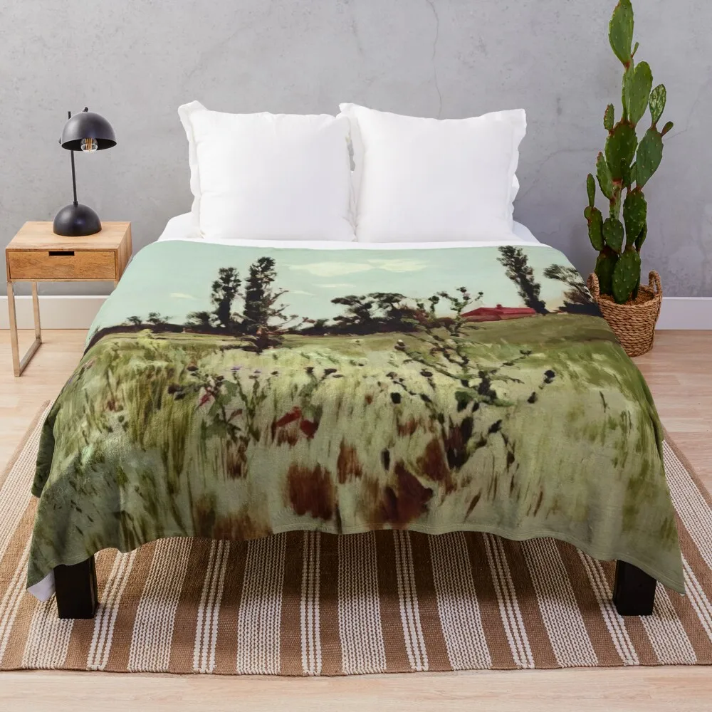 Arkhyp Kuindzhi - Пополе деревья Плед Диван Диваны Мягкие одеяла