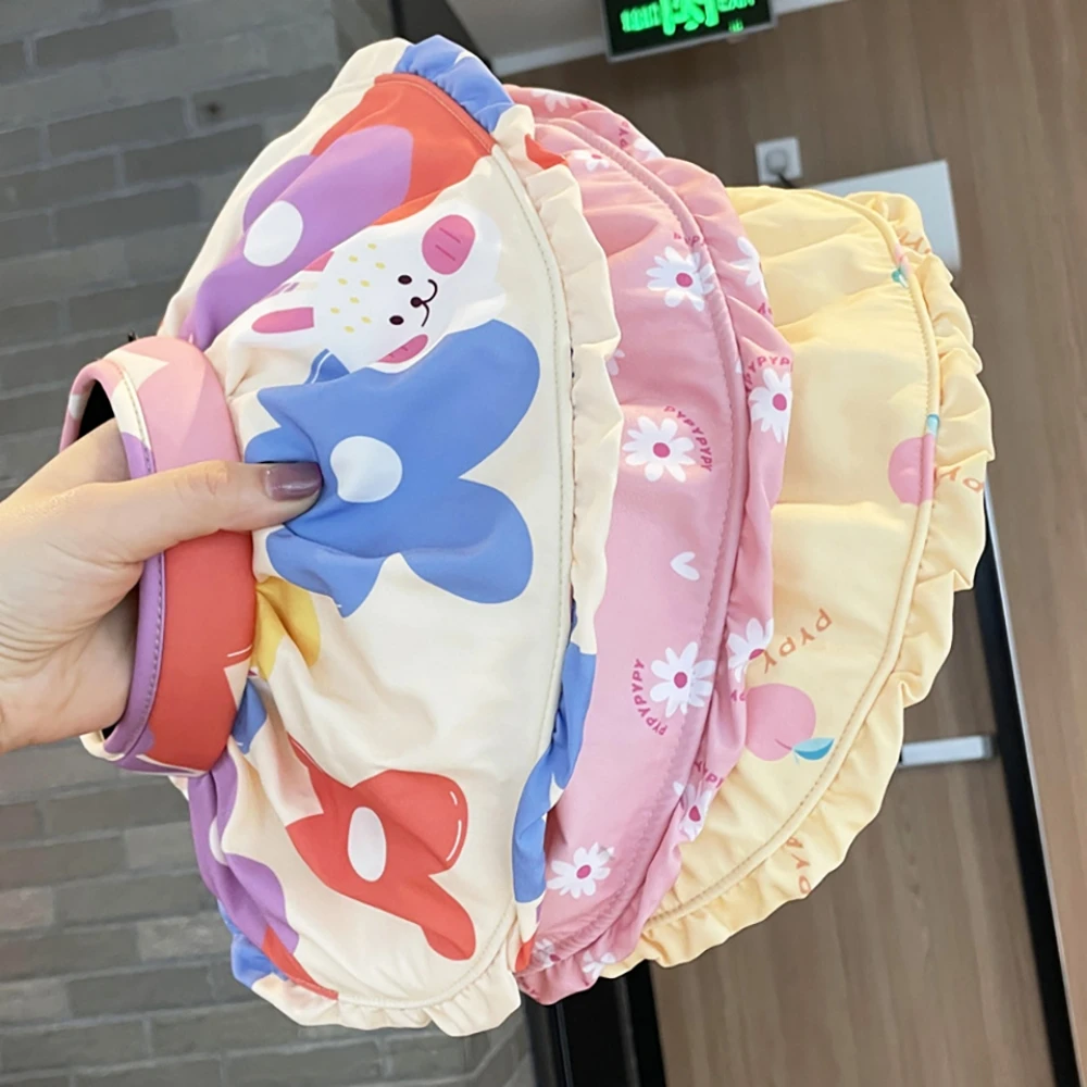 

Baby Sun Hat Flower Print Portable Summer Sunshade Girls Cap Newborn Photography Props Adjustable Baby Travel Big Brim Kids Hat