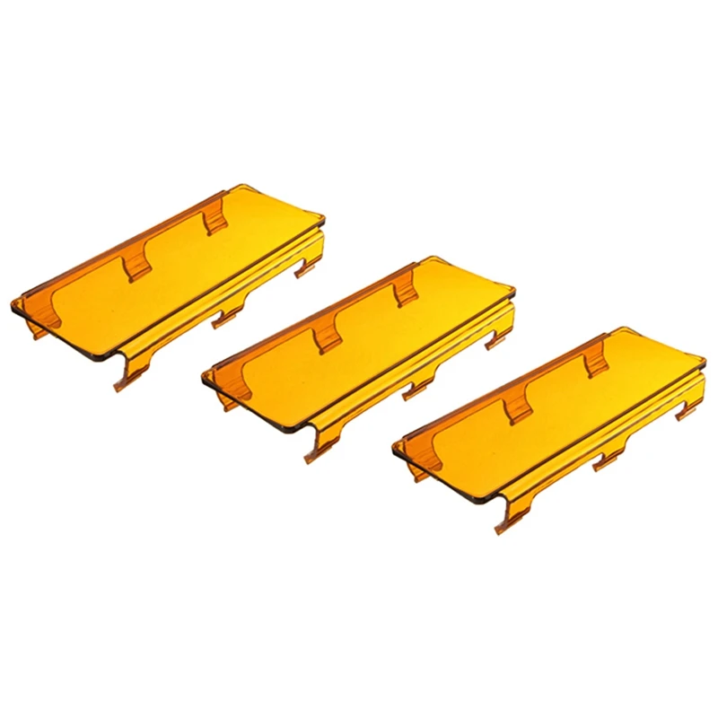 3x8 дюймовая изогнутая Рабочая панель для объектива ATV UTV внедорожник 4WD Янтарный