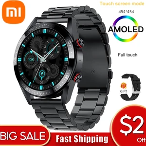 xiaomi men smart watch 454454 screen bluetooth call local music smartwatch waterproof sports wtachs for huawei oppo apple phone free global shipping