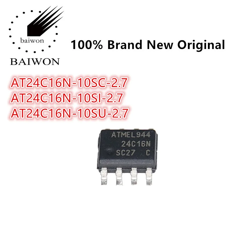 

100%New Original AT24C16N Series AT24C16N-10SC-2.7 AT24C16N-10SI-2.7 AT24C16N-10SU-2.7 Memory IC Chip