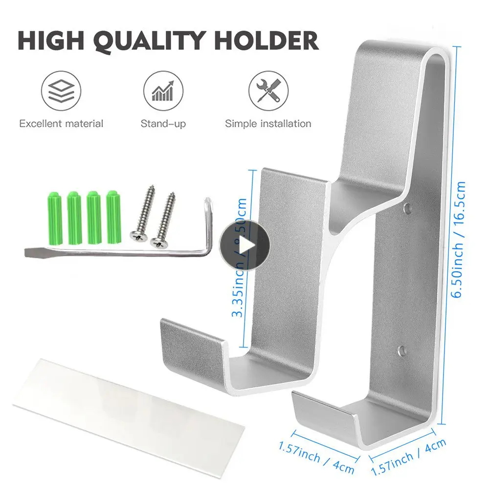 

Firm Wall Mount Bracket High Toughness Handle Mount Bracket Durable Hanger Mount Forps5/ / Silver Convenient