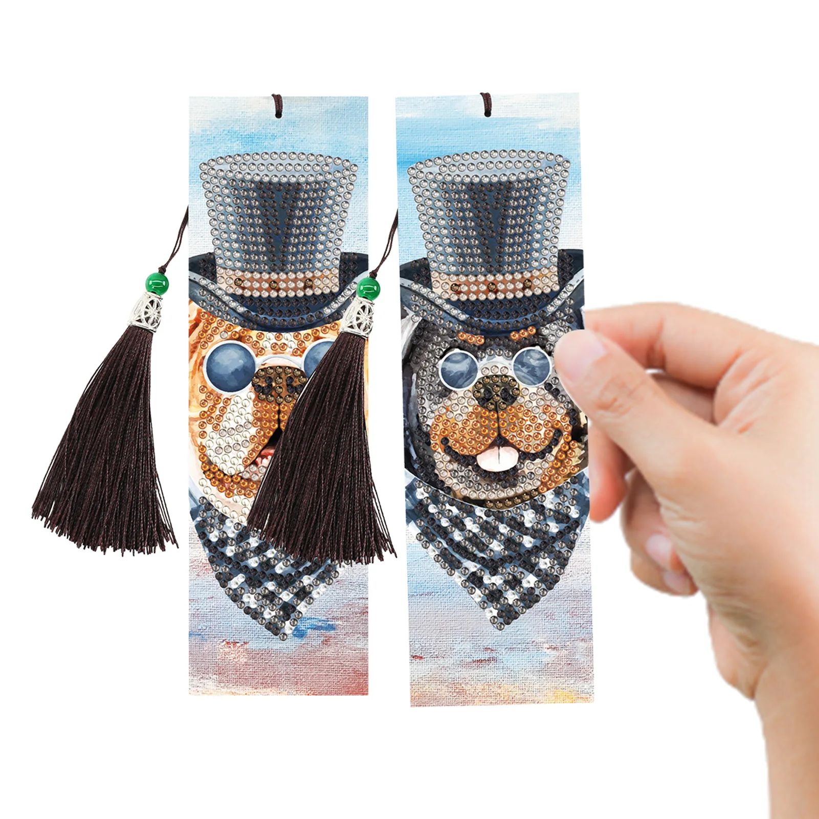 

Стразы наклеенные книжные закладки, 2 шт., сделай сам, живопись, закладки для книг на день матери, поделки для взрослых, DIY закладки для книг дл...