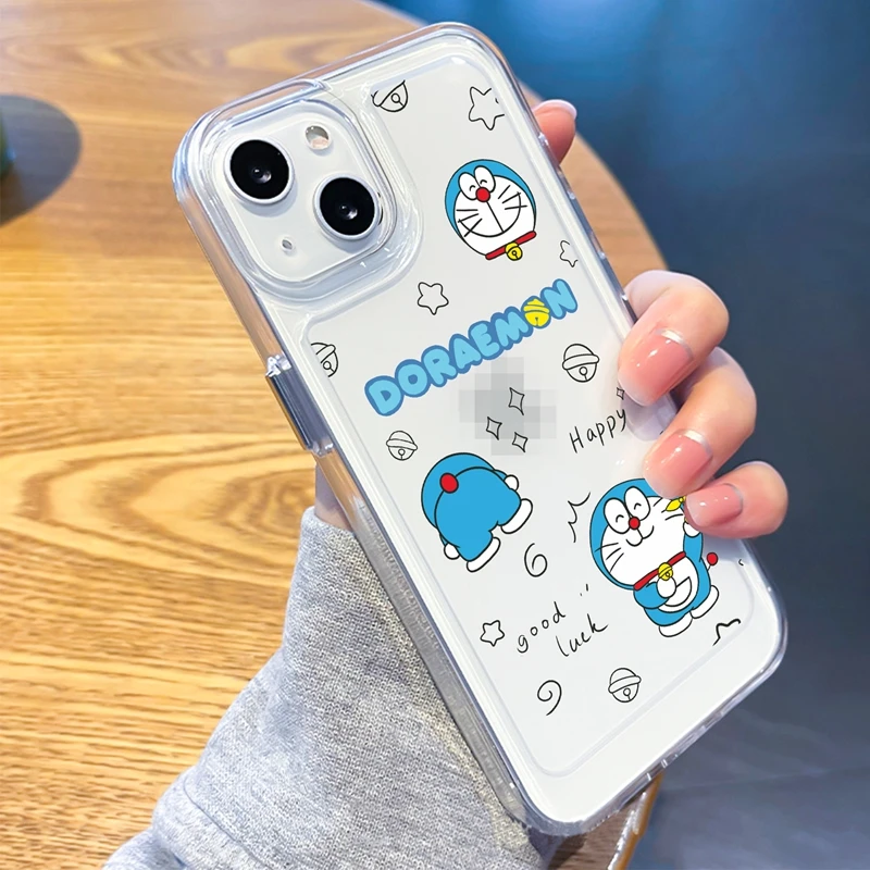 

Cartoon Dingdang Cat Phone Case For iPhone 14 13 12 11 11 Pro X XS Max XR 7 8 Plus Clear Space Phone Cover