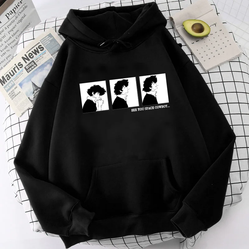 

cowboy bebop hoodies female Ulzzang Korea printed streetwear women pullover sweatshirts hip hop streetwear
