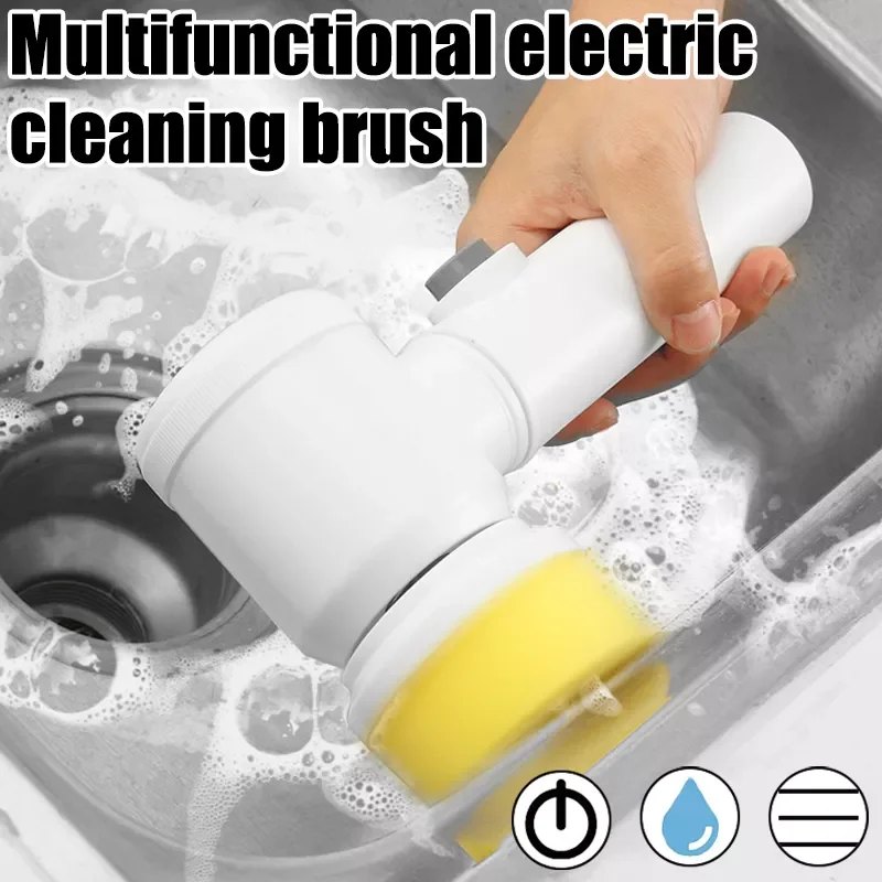 

NEW2023 Efficient Cleaning Brush Professional Handheld Kitchen/Bathroom Cleaning Brush Multifunctional Household Cleaning Tool