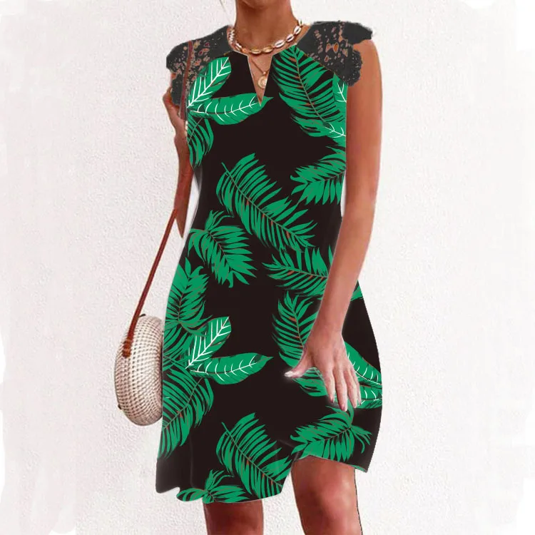 

Женские Элегантные платья, новинка 2022, соблазнительное однотонное Черное короткое платье с V-образным вырезом и кружевными рукавами, летнее...