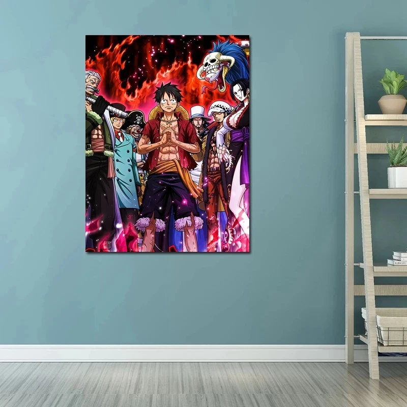 

Wall Art Picture HD Anime Poster One Piece Canvas Painting Mural Living Room Bedroom Home Decoration Frameless Pictures