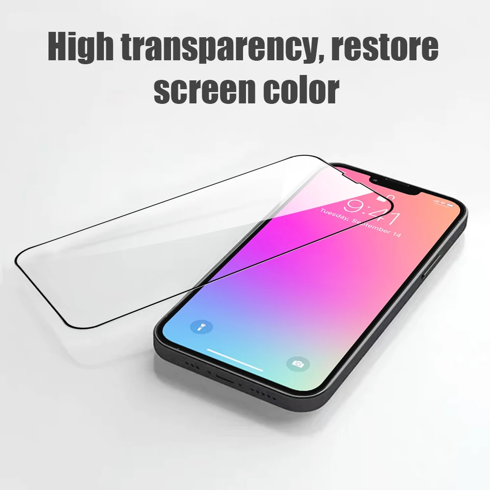 Ударопрочное закаленное стекло для экрана iPhone 14 Pro Max 12 13 11 XS XR X противоударное Mini