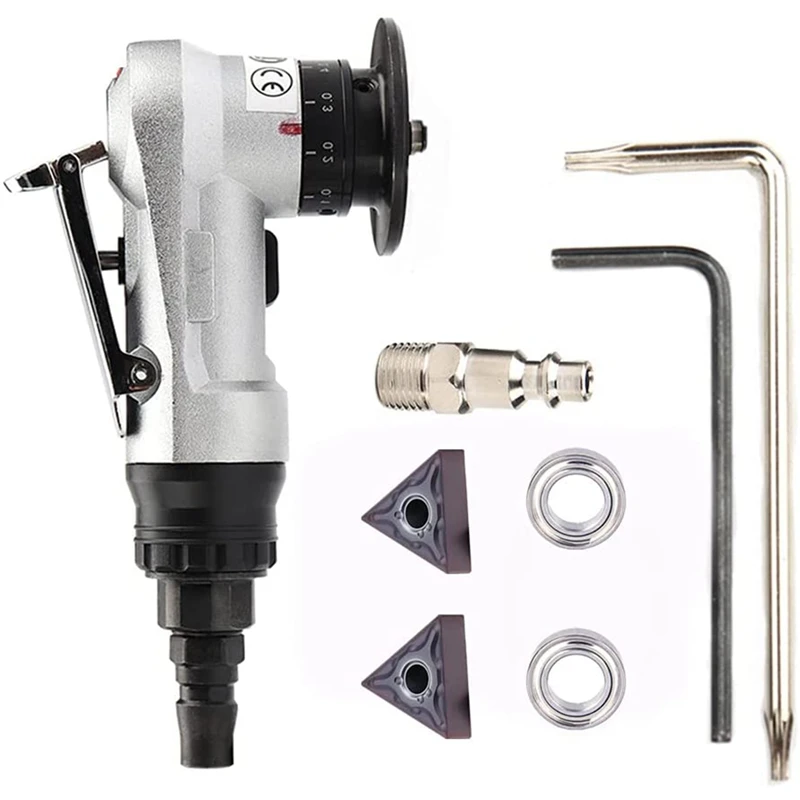 

Pneumatic Chamfering Machine 45 Degree Manual Linear Chamfering Tool For Metal Trimming, Arc Corner Deburring US Plug