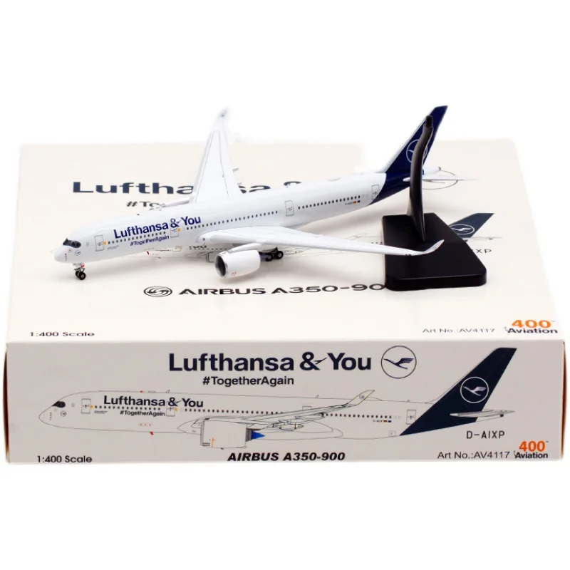 

Diecast 1:400 Scale Lufthansa A350-900 D-AIXP Alloy Aircraft Model Collection Souvenir Ornaments Display Toys