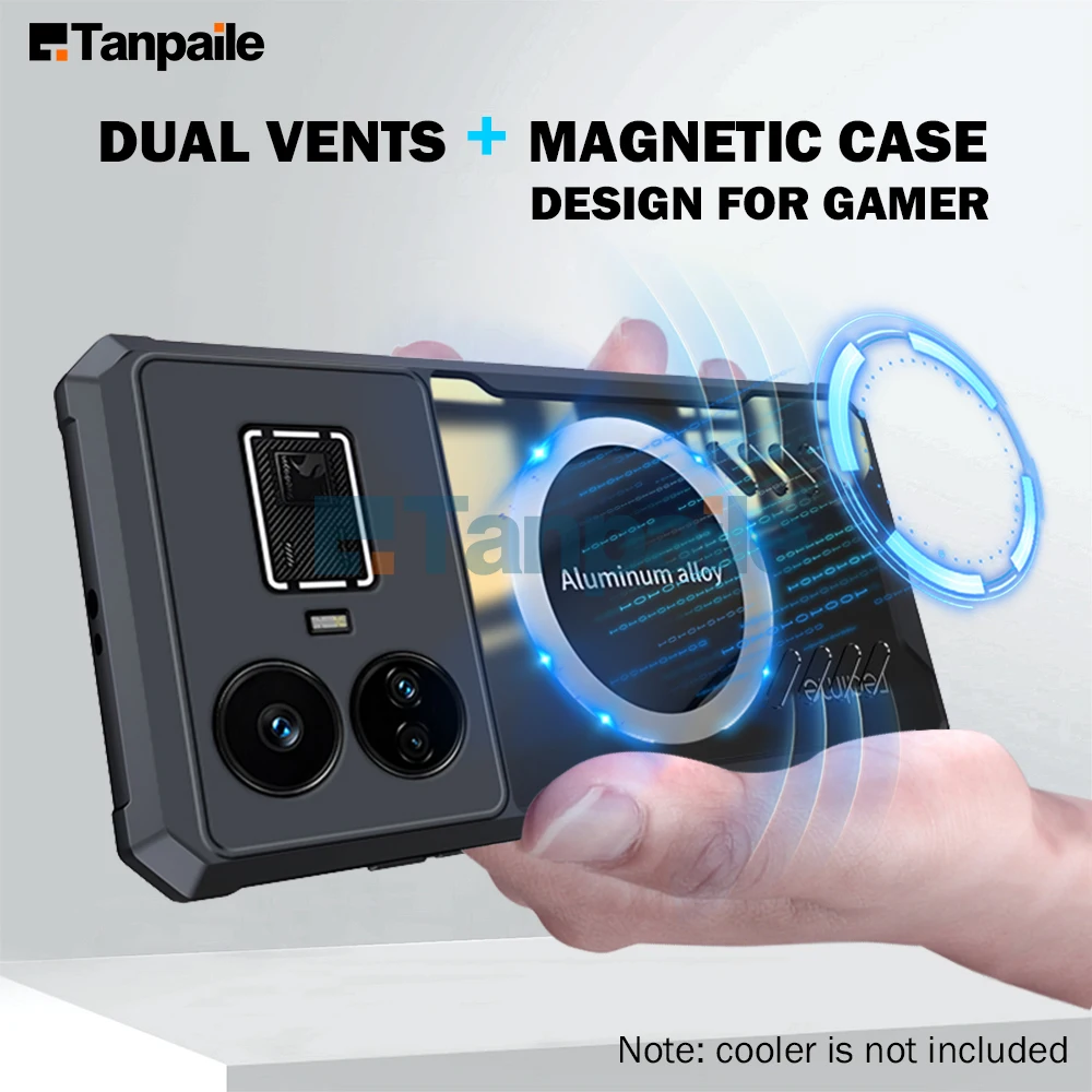 

Cooling Magnetic Case For Realme GT 5 Neo5 Neo3 Bumper Heat Dissipation Cover
