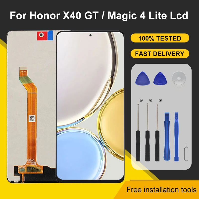 

1Pcs 6.67 Inch For Huawei Honor X9A Lcd Touch Panel Screen Digitizer X40 Magic 5 Lite Display Assembly Free Shipping With Tools
