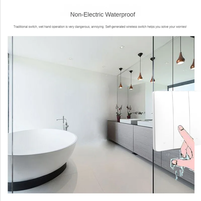 Беспроводной настенный переключатель Self-Pow