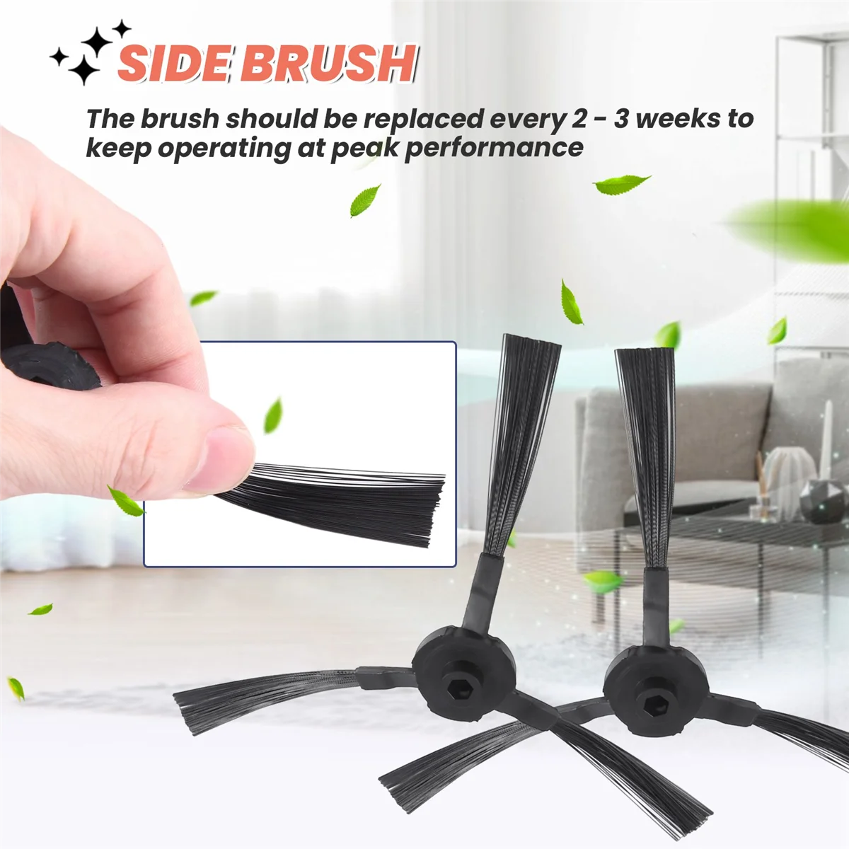 Запасная боковая щетка для робота-пылесоса Ilife V3 V5 A6 A4 A4S 10 шт. в упаковке