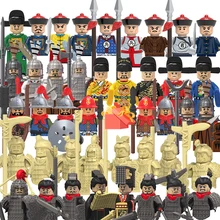 MOC 중국 역사 전쟁 피규어, 테라코타 육군 소드, Armas Diy 미니 모델, 빌딩 블록 장난감, 소년 소녀 선물, 신제품
