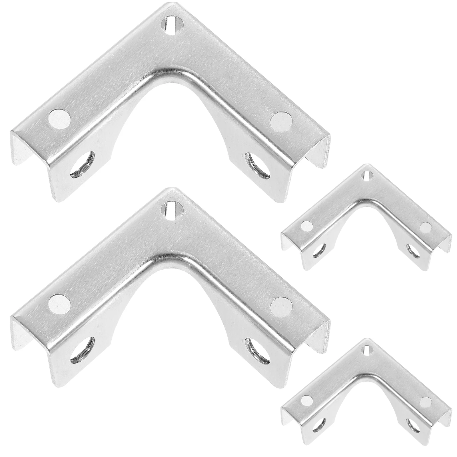

Glass Clamp Clips Railing Cabinet Fixing Clipbracket T Alloy Aluminumconnector Sleeve Shaped Shelf Cupboard Support Fixation