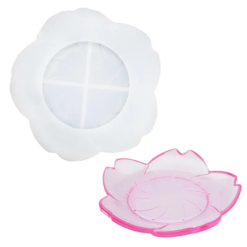 

Flower Tray Silicone Mold Petal Tray Coaster Silicone Mold Storage Tray Gypsum Resin Mirror Silicone Mold Home Decoration
