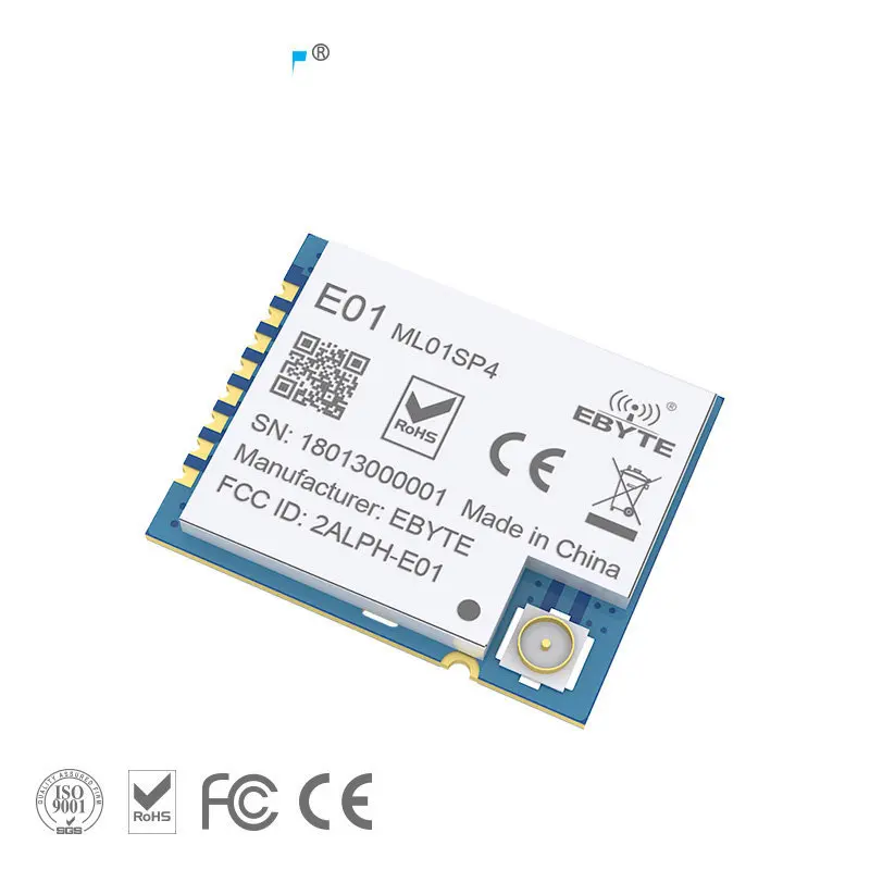 NRF24L01 2,4 ГГц PA LNA беспроводной радиочастотный модуль усилитель мощности CDEBYTE E01-ML01SP4 SPI SMD радиочастотный передатчик приемник для Arduino