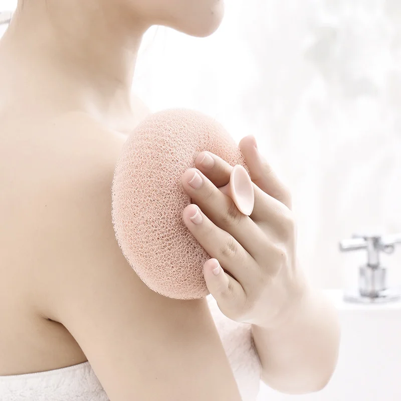 Japanese Scrub Bath Massage Bath Ball With Sucker Brush Bath Towel Bath Wipe Back Rub Mud Bath Brush Sponge