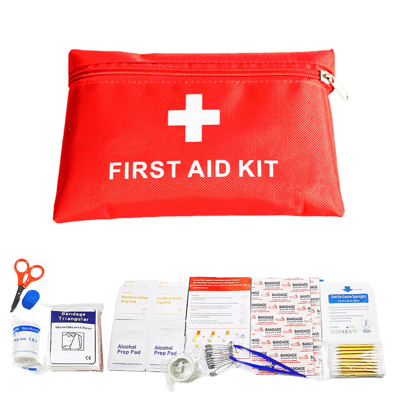 

Portable Outdoor Waterproof Person Or Family First Aid Kit for Emergency Survival Medical In Travel Camping or Hiking