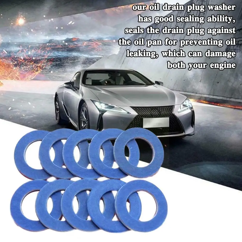 

10pcs Auto Car Engine Oil Drain Plug Seal Washer Gasket Rings Washer 90430-12031 for Toyota For Lexus Car Accessories U1K4