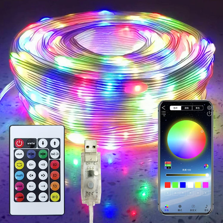 LED String Lights Fairy Lamp Remote Bluetooth USB Smart Garland Lamp Festoon Led Outdoor Indoor Bedroom Party Christmas Light