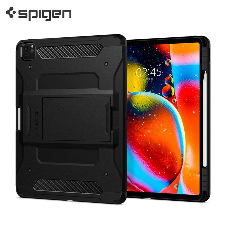 

Original Spigen [ Tough Armor Pro ] Shockproof Stand Cover For Apple iPad Pro 12.9" Pro 11" 2021/2022 Protective Case