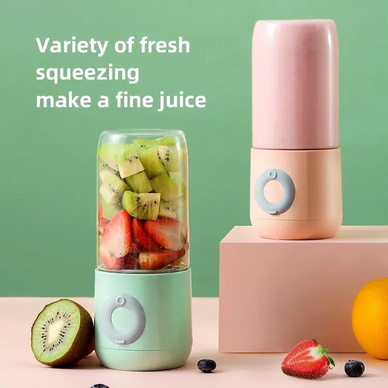 Juicer Portable Blender,500ML Personal Size Blender Juicer Cup,USB Rechargeable Smoothies and Shakes Juicer Cup