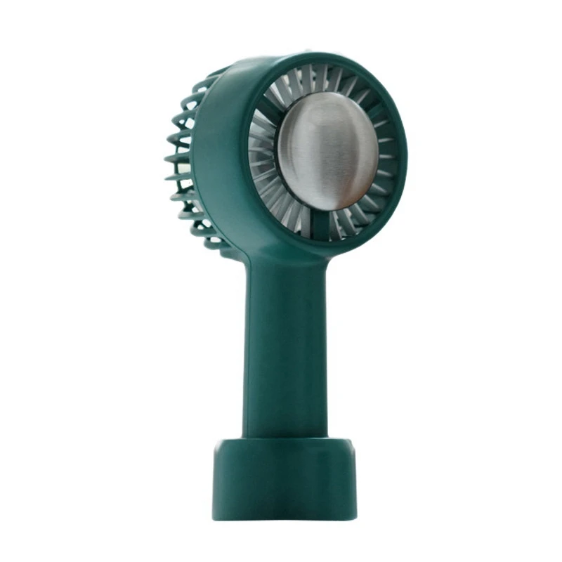 

Portable Mini Ice Hockey Fan 3 Speed Adjustable Fans USB Rechargeable Handheld Mini Fan for Outdoor(Dark Green)