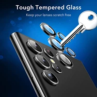 camera lens case tempered glass for samsung galaxy s22 ultra lens ring protective glas for s22ultra lens film case black silver
