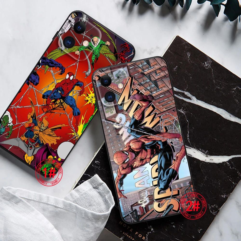 Мягкий чехол 66TY Spiderman для Samsung J2 Prime J4 Core J5 J6 Plus J7 Pro J8 S7 Edge S8 Note 8 9 10 Lite 20 Ultra